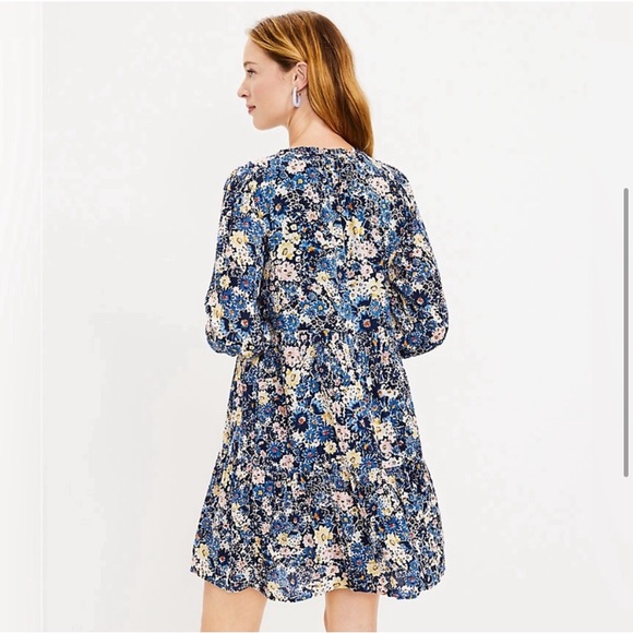 LOFT Desert Garden Tiered Dress - Picture 2 of 5